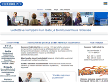 Tablet Screenshot of elektrolind.fi